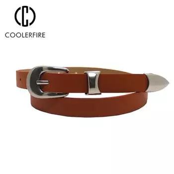 Модные женские черные тонкие ремни в стиле ретро с подвеской в виде креста, джинсовые брюки, ремень из искусственной кожи с металлической пряжкой, однотонные пояса для джинсов LD2310 105CM белый