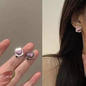 Модные женские цветные серьги из медного сплава, квадратные серьги, роскошные свадебные украшения, серьги для женщин, подарок на день рождения, годовщину