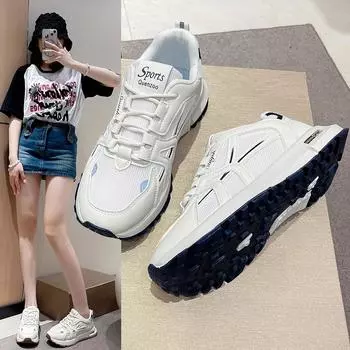 Модные женские дышащие кроссовки для гольфа, удобные осенние кроссовки для девочек, популярные модные кроссовки для гольфа 35 синий