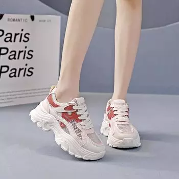 Модные женские дышащие кроссовки, летняя распродажа, сетчатые повседневные кроссовки на шнуровке, женская обувь для тенниса, волейбола, универсальные 35