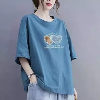 Модные женские футболки с короткими рукавами, летние новые женские рубашки большого размера 2024 года XS