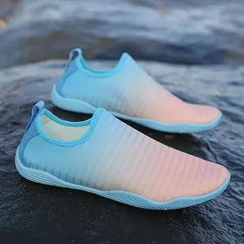 Модные женские и мужские босоножки для воды, пляжная обувь с градиентом, быстросохнущие спортивные сандалии, обувь для тренировок в спортзале, легкие и удобные сандалии 35-46 35 белый