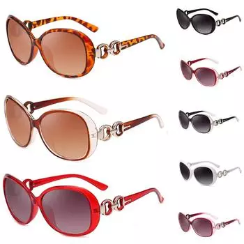 Модные женские и мужские солнцезащитные очки с двойным кольцом, интегрированные УФ-очки