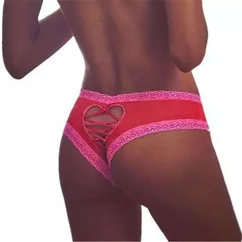 Модные женские и женские трусики с вырезами в форме сердца, стринги, трусики, Slipje, нижнее белье, ночное белье, нижнее белье M