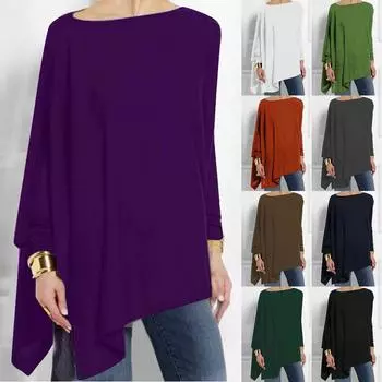 Модные женские и зимние повседневные топы с длинным рукавом L чёрный