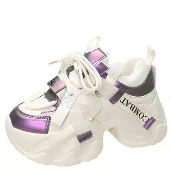 Модные женские кожаные толстые кроссовки 7 см, новые зимние теплые повседневные спортивные туфли для папы, толстая подошва, меховые зимние туфли, плюшевые кроссовки на высокой платформе 34 серый