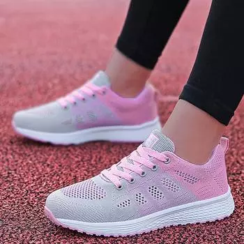 Модные женские кроссовки 2025 года, новые удобные женские туфли больших размеров, кроссовки женские на шнуровке, теннисные женские кроссовки Feminino 35