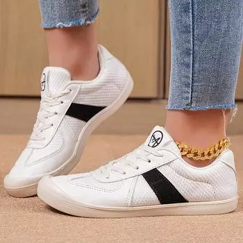 модные женские кроссовки белые плоские туфли для женщин спортивные кроссовки 2024 новые спортивные кроссовки Zapatos Mujer повседневные кроссовки теннисная женская обувь 36 бежевый