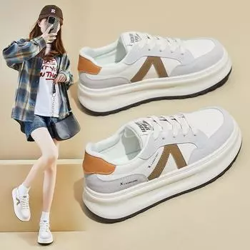 Модные женские кроссовки для бега, дышащие кроссовки на платформе, летние кроссовки с воздушной сеткой для женщин, спортивная обувь для активного отдыха на шнуровке, повседневные кроссовки 35 жёлтый