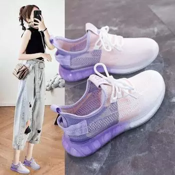 Модные женские кроссовки для бега, женские кроссовки для тенниса и ходьбы, легкие, дышащие, удобные, для работы, спортзала, стильная обувь 35 синий