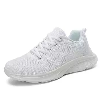 Модные женские кроссовки, дышащие, повседневные, женские носки, туфли на шнуровке, женские туфли на плоской подошве, женские, весенние, вулканизированные, для бега, Zapatillas De Mujer 35 чёрный