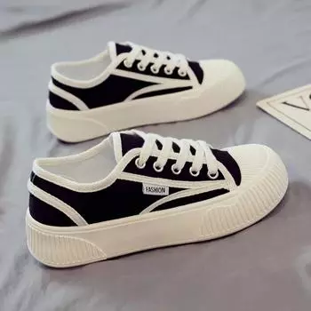 Модные женские кроссовки, легкие женские туфли, универсальные балетки, белые кроссовки, удобные женские вулканизированные туфли на шнуровке, Zapatillas 35