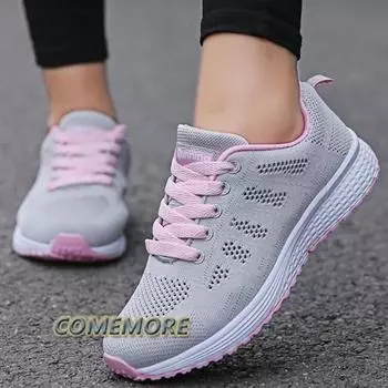 Модные женские кроссовки Модные кроссовки на вулканизированной платформе Кроссовки для бега Дышащая повседневная обувь для женщин Весна Осень Плюс Размер 44 35