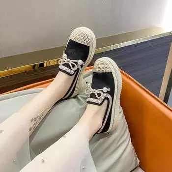 Модные женские кроссовки на платформе с круглым носком, повседневные женские кроссовки Modis с мехом, без застежек и бантом, криперы Fal Zapatillas De Mujer 35