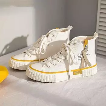 Модные женские кроссовки на шнуровке Женская парусиновая обувь Универсальная вулканизированная обувь 2024 Женская обувь Повседневная обувь для отдыха на открытом воздухе Новые Zapatos 35