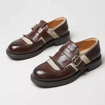 Модные женские кроссовки, новые модные туфли-оксфорды на платформе для женщин, британский стиль, винтажные вырезы, повседневные плоские кроссовки для женщин 35 коричневый