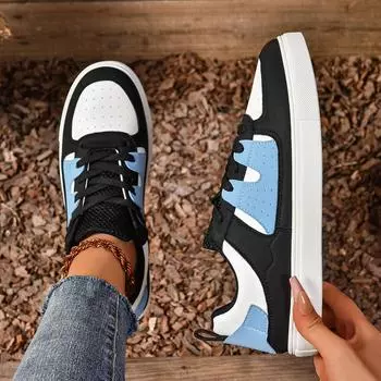 Модные женские кроссовки, новые трендовые корейские кроссовки на платформе, женские, весна-лето, винтажные, повседневные, теннисные туфли на плоской подошве, женские, Zapatos De Mujer 36