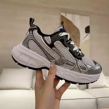 Модные женские кроссовки, высококачественные, удобные, легкие, повседневные, нескользящие, дышащие, сетчатые, кроссовки для женщин 35 чёрный