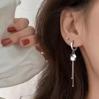 Модные женские круглые длинные серьги с кисточками, темпераментные сексуальные ювелирные изделия ручной работы