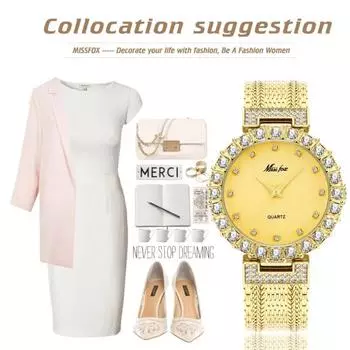 Модные женские кварцевые часы с бриллиантовым ободком, водонепроницаемые серебряный