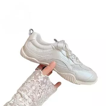 Модные женские ленточные спортивные кроссовки повседневные нескользящие беговые дизайнерские туфли женская обувь для активного отдыха с дышащей сеткой для ходьбы 35 белый