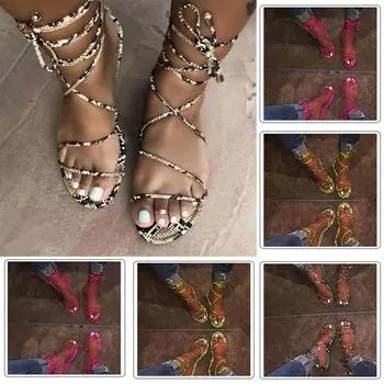 Модные женские летние сандалии на плоской подошве со шнуровкой и открытым носком, дышащая обувь 39 коричневый