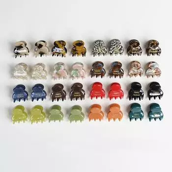 Модные женские маленькие когти для волос, крабовые зажимы, корейские мини-заколки для волос с уксусной кислотой, заколки для волос для женщин, аксессуары для волос, головной убор