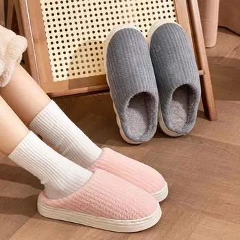 Модные женские меховые тапочки осень-зима для спальни напольные легкие мягкие теплые тапочки для дома повседневные шлепанцы на платформе 36-37