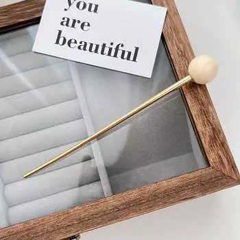 Модные женские металлические палочки для волос Элегантные красочные заколки для волос с бусинами Девушки в японском стиле 15 см Палочки для волос Аксессуары для волос Новые