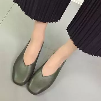 Модные женские милые легкие весенние туфли на плоской подошве без застежек, женские повседневные коричневые офисные туфли на плоской подошве, летние туфли 35 бежевый