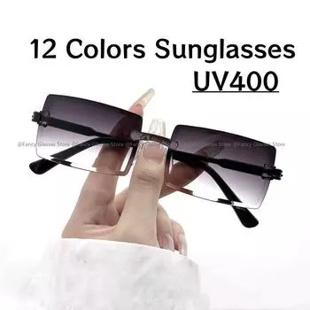 Модные женские модные градиентные солнцезащитные очки модные сверхлегкие мужские солнцезащитные очки для велоспорта с защитой от ультрафиолета без оправы очки для женщин AS SHOWN красный