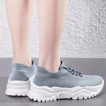 модные женские модные кроссовки больших размеров, ультралегкие спортивные кроссовки высокого качества для женщин, изысканные модные однотонные повседневные кроссовки 35 бежевый