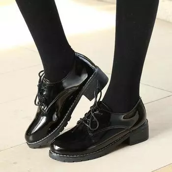 Модные женские мокасины, осенние, новые туфли на платформе и каблуках, британский стиль, туфли-лолиты на низком каблуке, туфли Мэри Джейн в японском стиле, обувь для повседневной носки, обувь для бега на работу 35