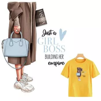 Модные женские нашивки для одежды, толстовки с утюгом, топы, термопресс, винил, сделай сам, моющиеся аппликации, аппликации