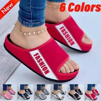 Модные женские нескользящие пляжные тапочки, сандалии с открытым носком и толстой подошвой, мягкие уличные повседневные тапочки на плоской подошве, большие размеры 34-43 43 белый