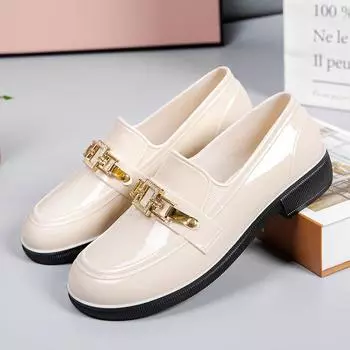 Модные женские нескользящие резиновые сапоги с мелким носком, летние уличные новые повседневные водонепроницаемые сапоги из ПВХ для кухни, рабочая обувь, размер 36-40 36 хаки