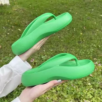 Модные женские нескользящие сандалии из ЭВА и мягкие летние шлепанцы для дома и улицы Size 40-41