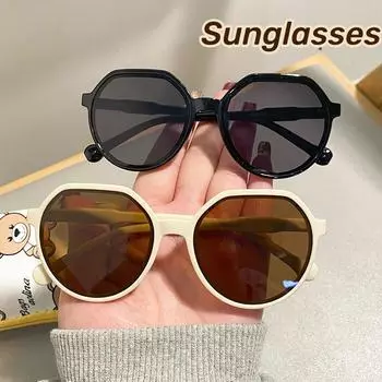 Модные женские нестандартные солнцезащитные очки цвета конфет, кошачий глаз, круглая большая оправа, солнцезащитные очки для улицы, устойчивые к ультрафиолетовому излучению, солнцезащитные очки UV400