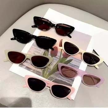 Модные женские новые модные солнцезащитные очки для мужчин и женщин, модные спортивные солнцезащитные очки в стиле «кошачий глаз», унисекс, классические спортивные очки в стиле хип-хоп As picture shown черный серый