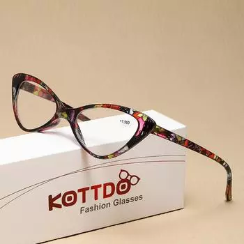 Модные женские очки для чтения «кошачий глаз», мужские очки для дальнозоркости с защитой от синего света +1.0 красный