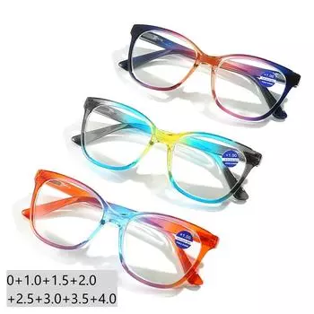 Модные женские очки для чтения с дизайном «кошачий глаз», очки для дальнего зрения с высокой четкостью, блокирующие синий свет, для женщин, очки для лечения пресбиопии 2.0