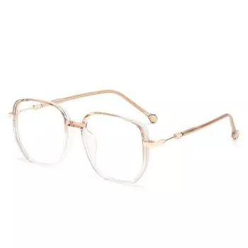 Модные женские очки с блестящей оправой и толстыми линзами, анти-синий свет, очки для чтения, черные, квадратные, синие, блокирующие очки + 350