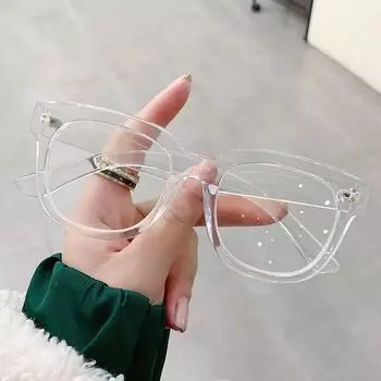 Модные женские очки с леопардовым принтом, защита от УФ-синих лучей, квадратная оправа, прозрачные компьютерные очки, плоские зеркальные очки