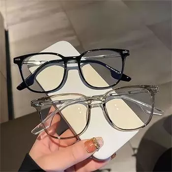 Модные женские очки в художественной оправе с защитой от синего света, полые очки, модные мужские простые очки в большой оправе