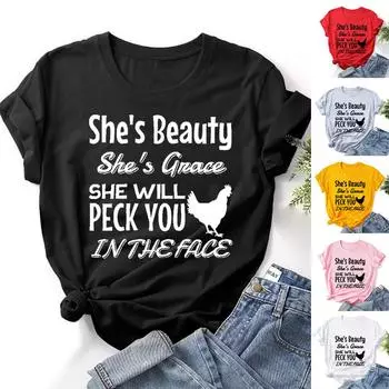 Модные женские однотонные футболки с короткими рукавами и принтом