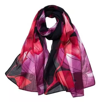 Модные женские печатные длинные мягкие шарфы с запахом, женские шаль, шарфы