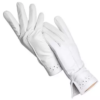 Модные женские перчатки высокого качества, цветные зимние теплые тонкие перчатки из овчины, 2024 г. 8 пшеничный