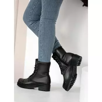 Модные женские почтовые сапоги на удобной подошве с застежкой-молнией 42-173-22