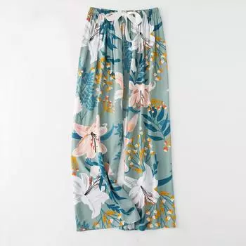 Модные женские повседневные брюки с эластичной резинкой на талии и высокой талией