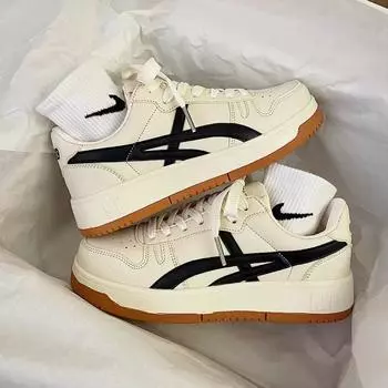 Модные женские повседневные кроссовки Персонализированные туфли для скейтбординга на плоской подошве Модная спортивная обувь для бега Женские теннисные кроссовки Кроссовки для ходьбы 36 бежевый